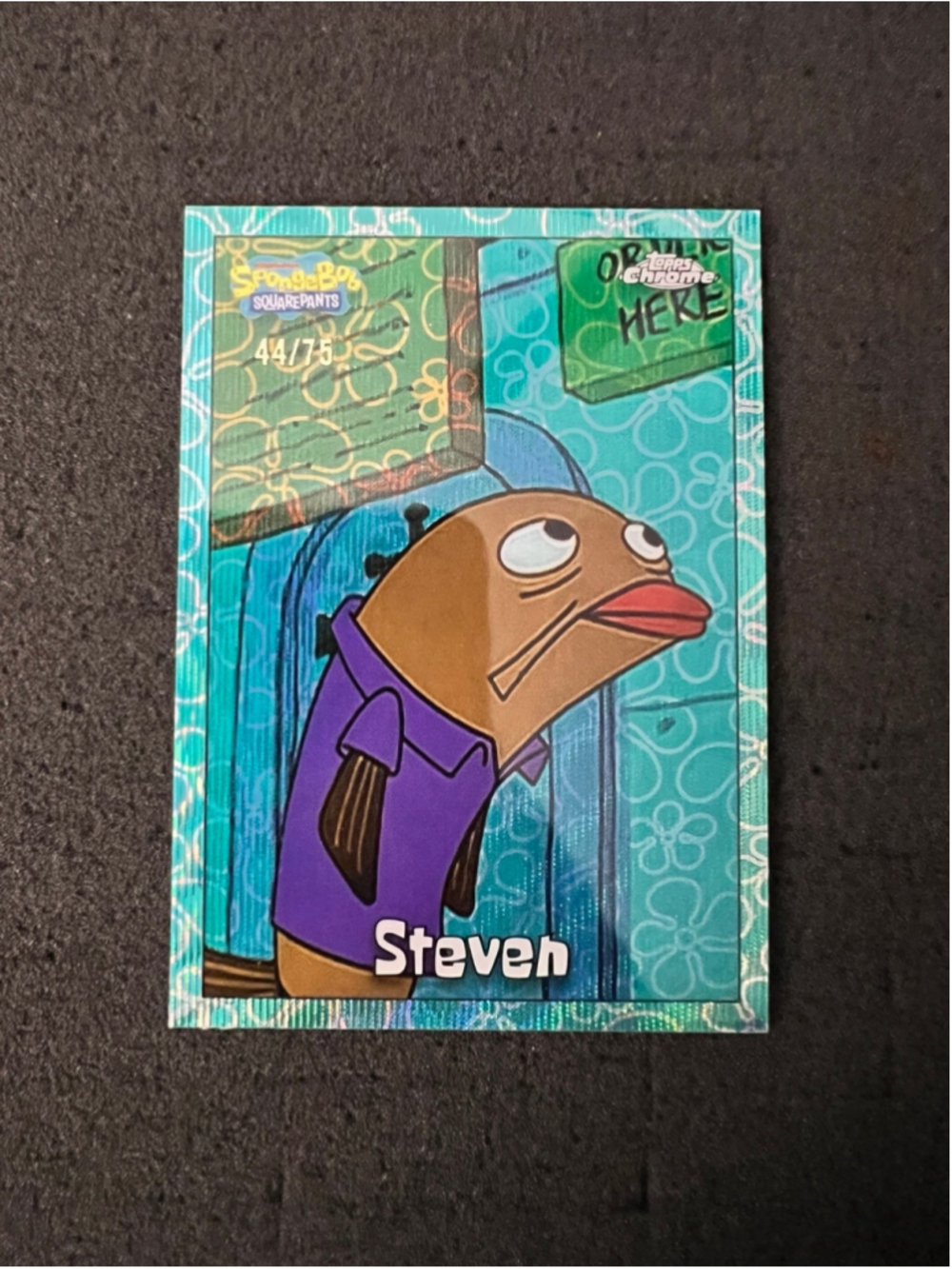 Steven - 2025 Topps Chrome Spongebob - Flower Cloud Refractor #44/75